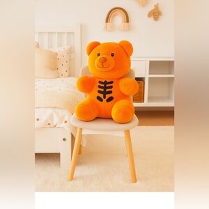 Orange Skeleton Gummy Bear Plush – 16” Halloween Bear